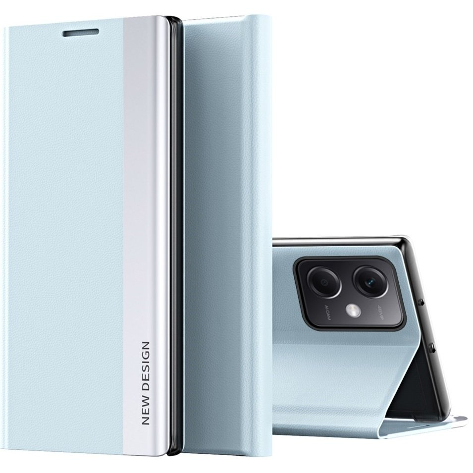 Flip-case Für Xiaomi Poco X5 Pro 5g / Redmi Note 12 Pro, Seitlich Magnetisch, Hellblau