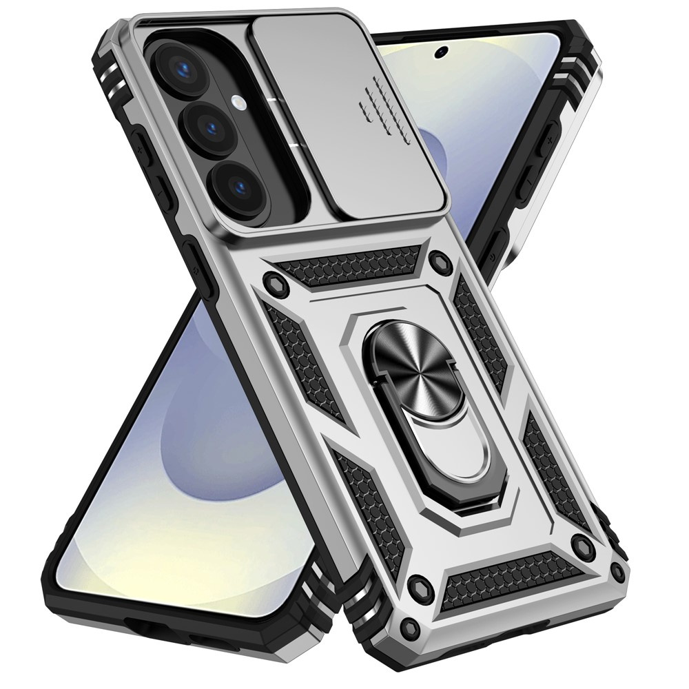 Gepanzerte Schutzhülle Für Samsung Galaxy S26 Plus, Camshield Slide, Silber