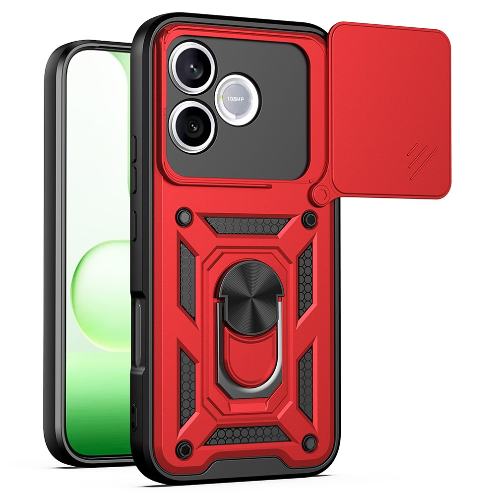 Gepanzertes Gehäuse Für Honor 600 Lite, Camshield Slide, Rot