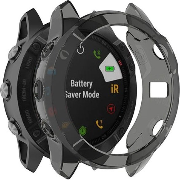 Silikonhülle Für Garmin Fenix 6x/6x Pro, Transparent Schwarz