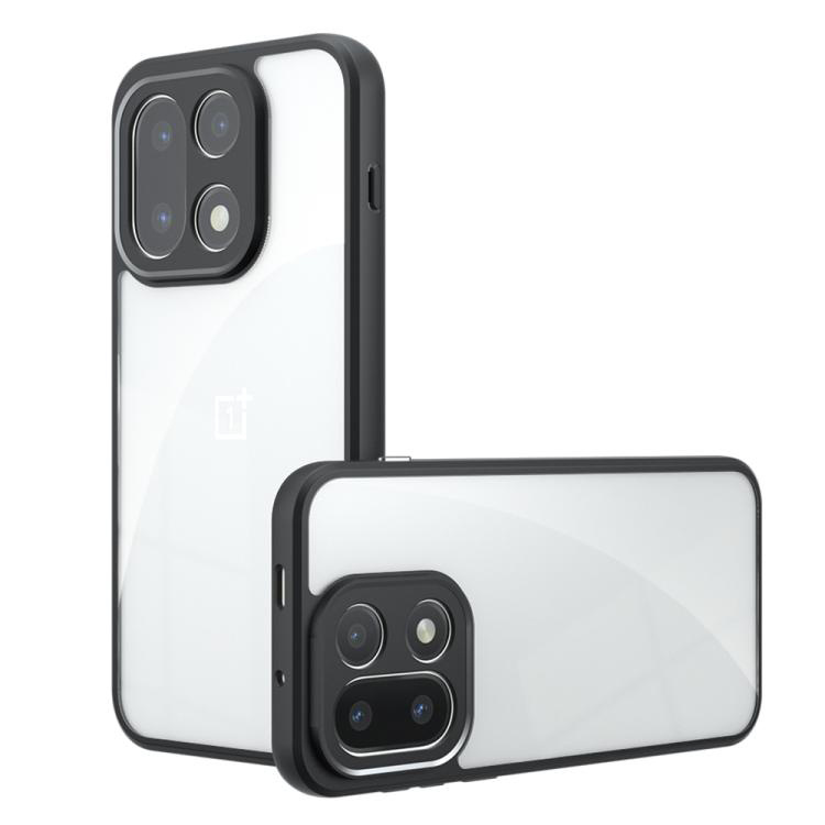 Schutzhülle Für Oneplus 15, Fusion Hybrid, Transparent Mit Schwarzem Rahmen