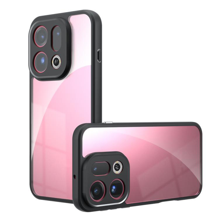 Oppo Find X9 Fusion Hybrid-hülle, Transparent Mit Schwarzem Rahmen