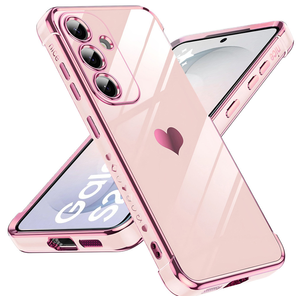 Hülle Für Samsung Galaxy S26 Plus, Electro Heart, Roségold