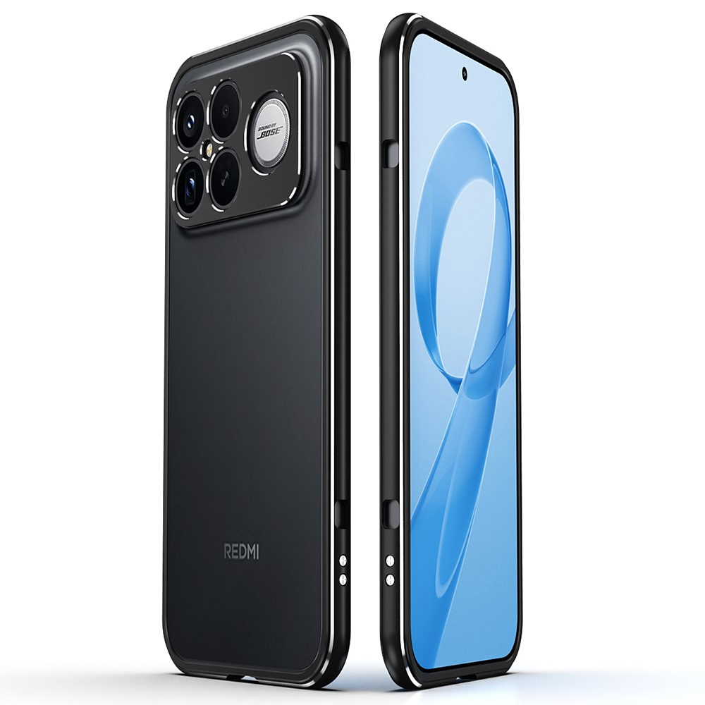 Schutzhülle Für Xiaomi Poco F8 Ultra, Bumper, Schwarz/silber