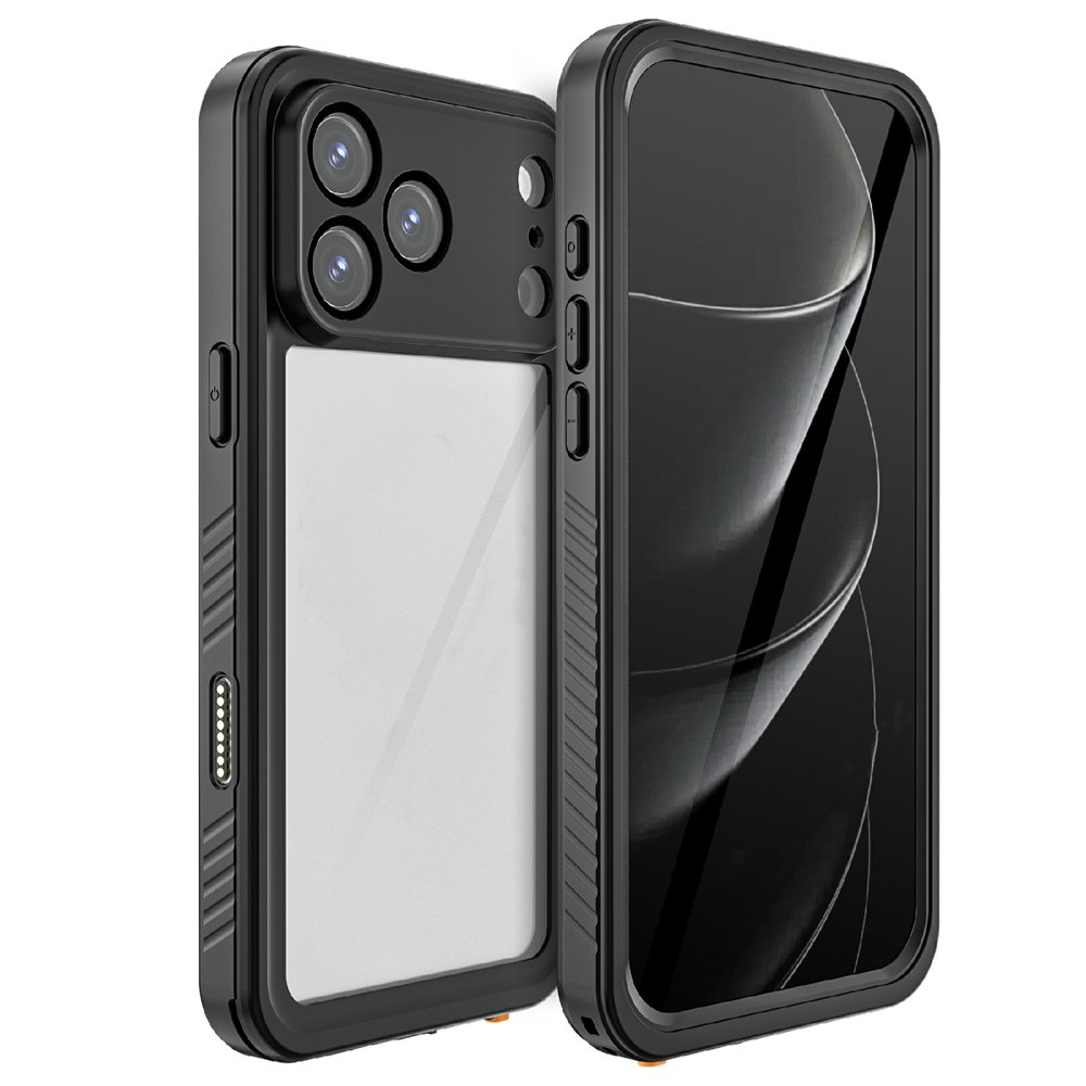Ip68 Wasserdichte Hülle Für Iphone 17 Pro Max, Rotpfeffer, Schwarz