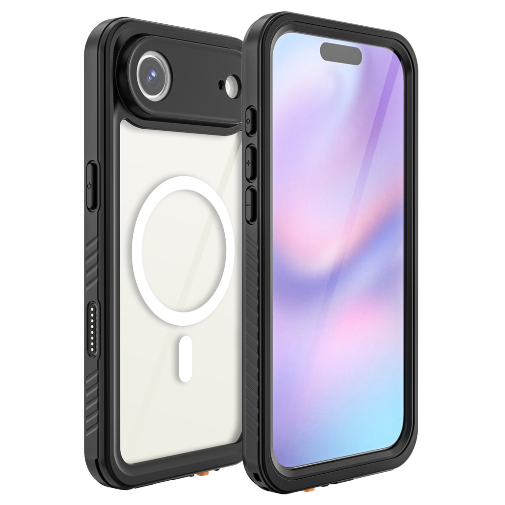 Ip68 Wasserdichte Hülle Für Iphone Air, Redpepper, Mit Magsafe-funktion, Transparent Mit Schwarzem Rahmen
