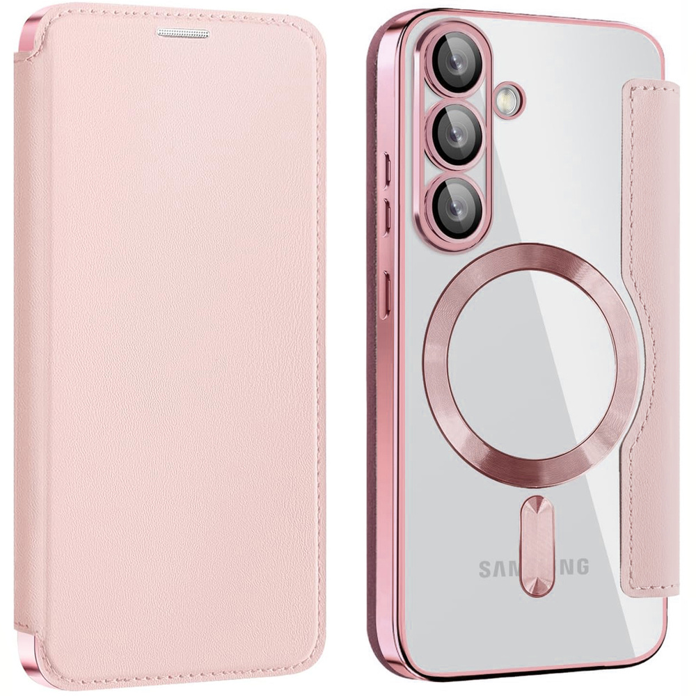 Samsung Galaxy A37 5g Flip Case, Rfid Wallet Magsafe Mit Kameraschutz, Pink