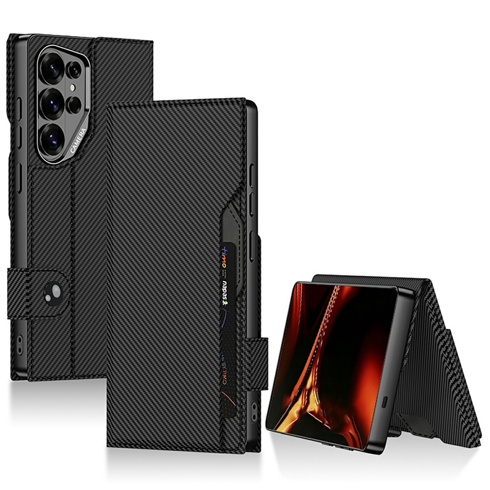 Samsung Galaxy S26 Ultra Flip Case, Gkk Kartenfach-geldbörse, Carbon Black