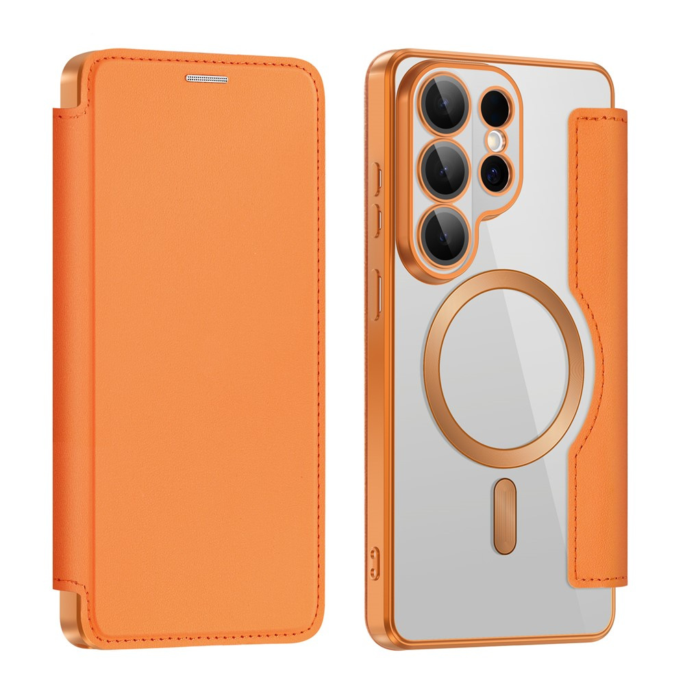 Samsung Galaxy S26 Ultra Flip Case, Rfid Wallet Magsafe Mit Kameraschutz, Orange