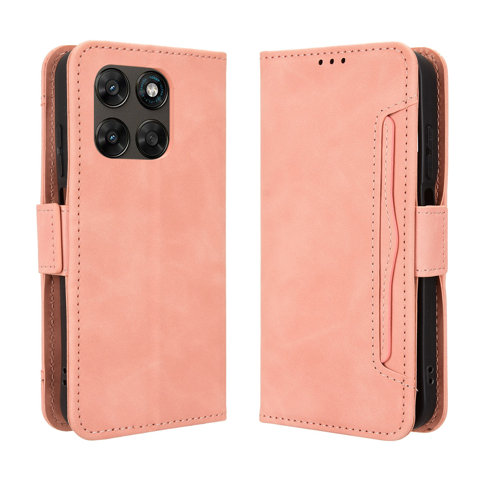 Klapphülle Für Motorola Moto G77 / G67, Mit Kartenfach, Pink