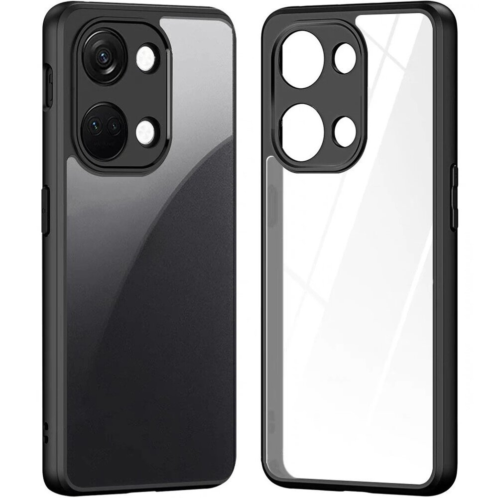 Schutzhülle Für Xiaomi Redmi Note 13 Pro 4g / Poco M6 Pro 4g, Fusion Hybrid, Mit Kameraschutz, Transparent / Schwarz
