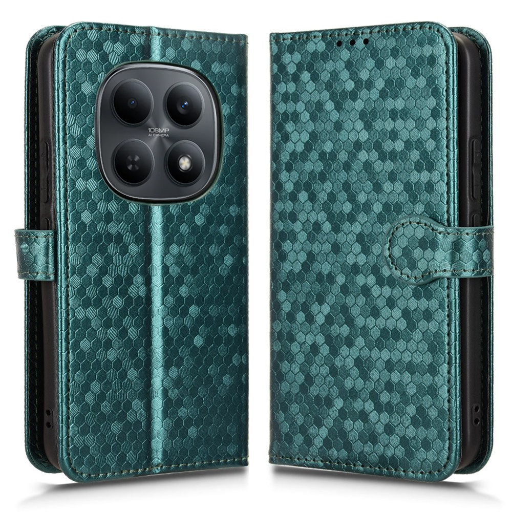 Klapphülle Für Xiaomi Redmi Note 15 5g / Poco M8 5g, Brieftaschenmotiv, Rautenmuster, Grün