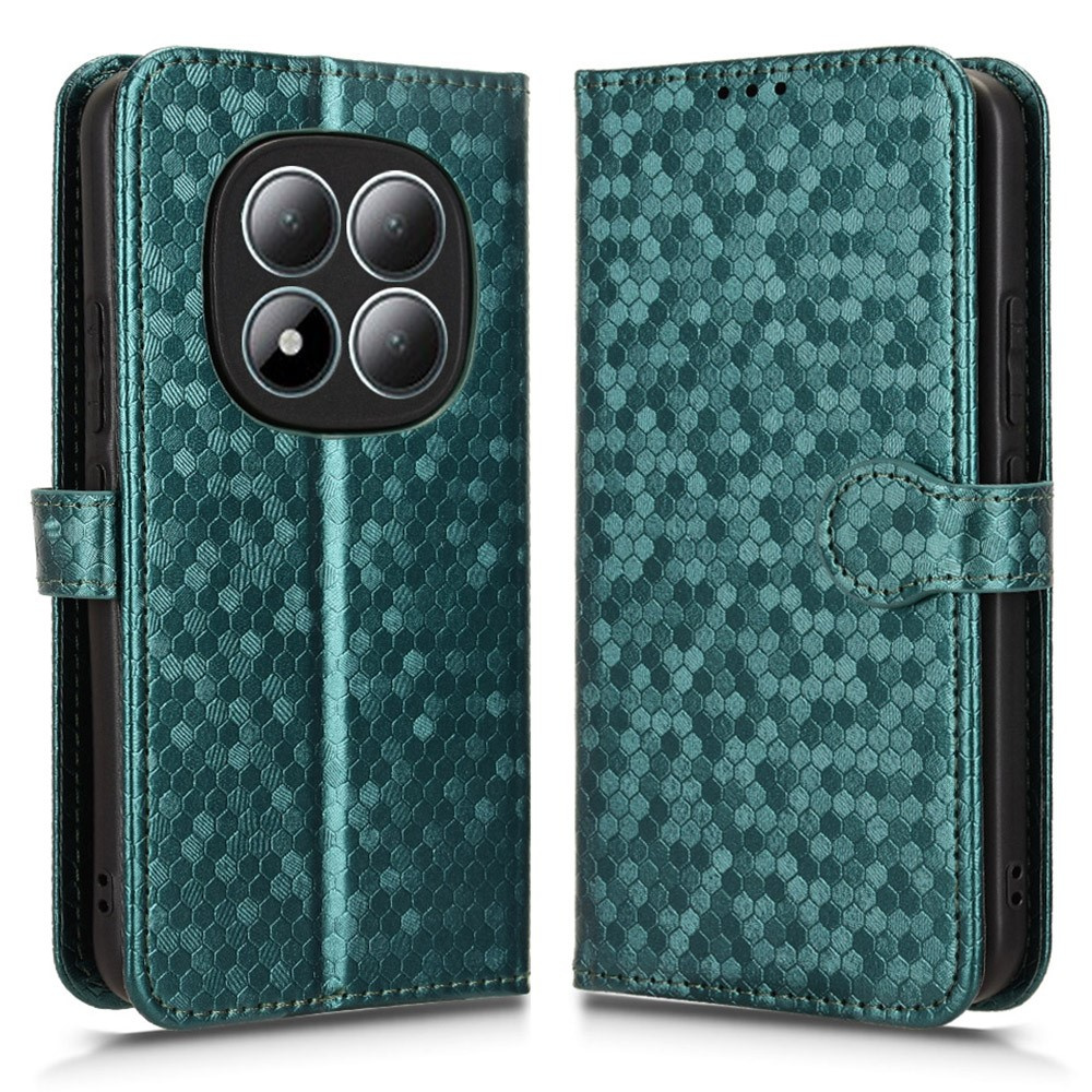 Klapphülle Für Xiaomi Redmi Note 15 Pro Plus 5g / Poco M8 Pro 5g, Brieftaschenmotiv, Rautenmuster, Grün