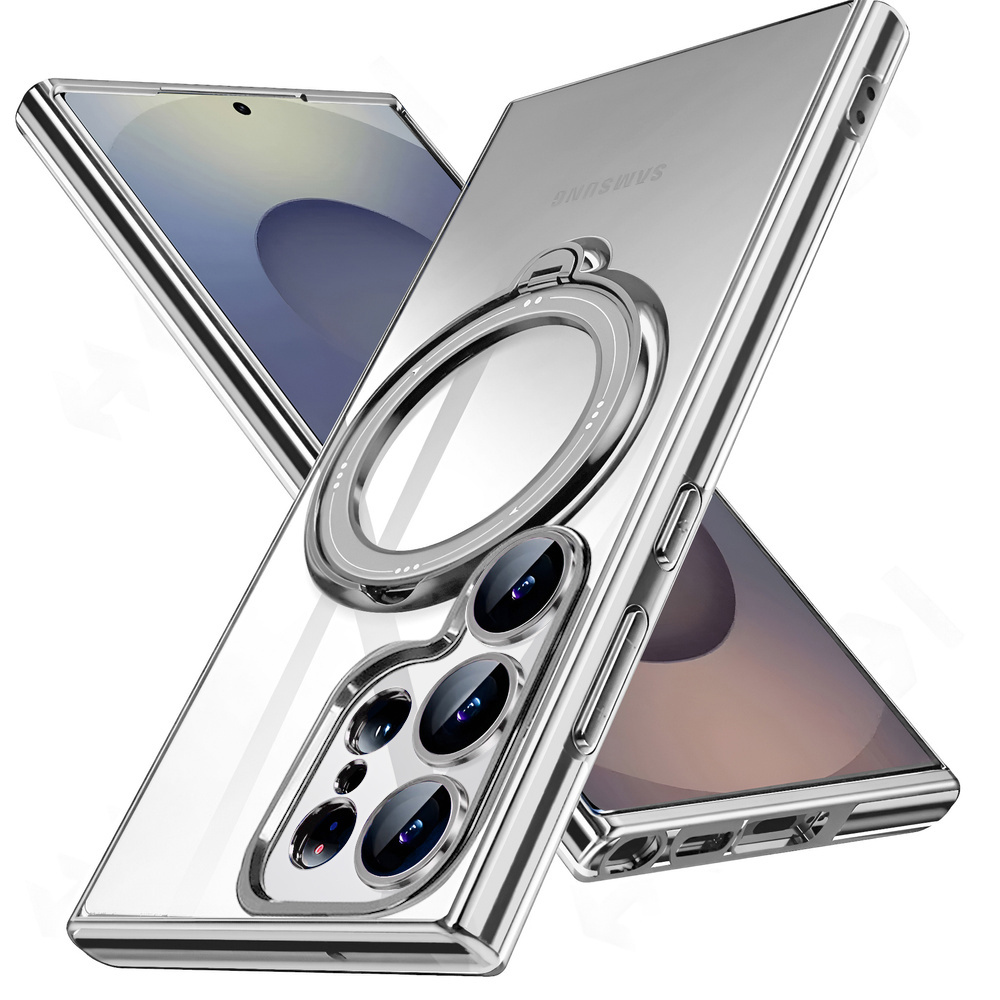 Magnetische Hülle Für Samsung Galaxy S25 Ultra, Kompatibel Mit Magsafe, Silber