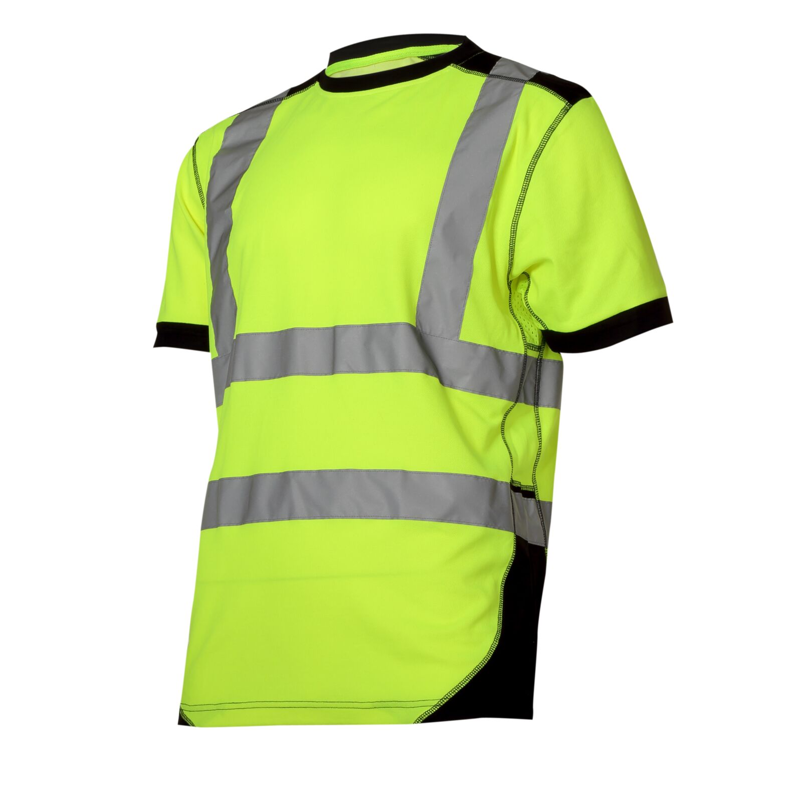 Warn-t-shirt, Gelb Und Schwarz, Größe 3xl, Ce-kennzeichnung, Lahti