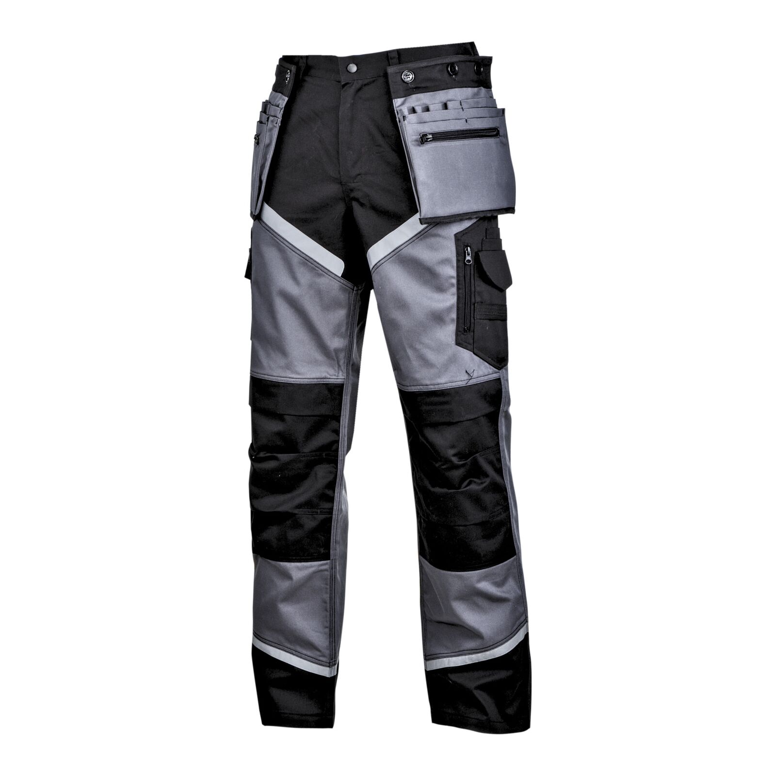 Schwarze Und Graue Hose Mit Reflektierenden Streifen, "m", Ce, Lahti