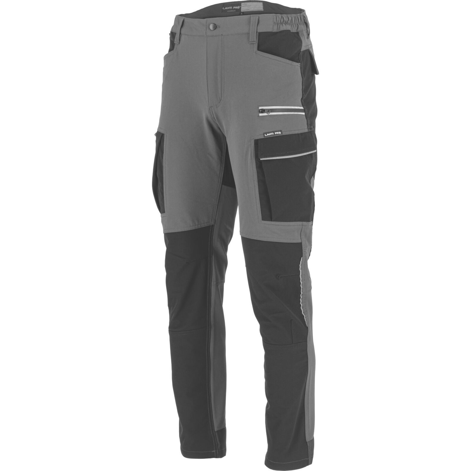 Graue Und Schwarze Stretchhose, Größe L, Ce-kennzeichnung