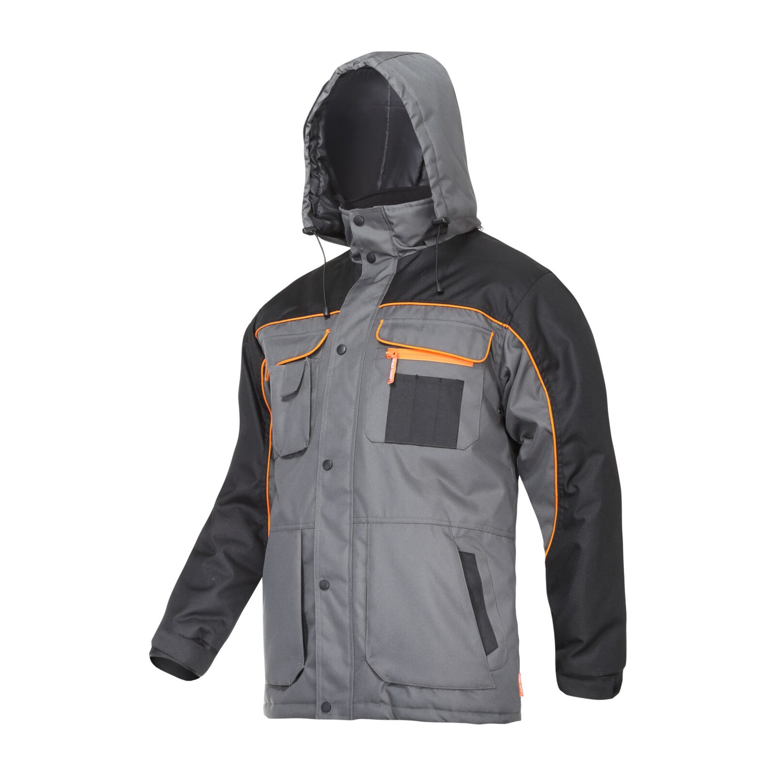 Isolierte Jacke Grau-schwarz-pom, "s", Ce, Lahti