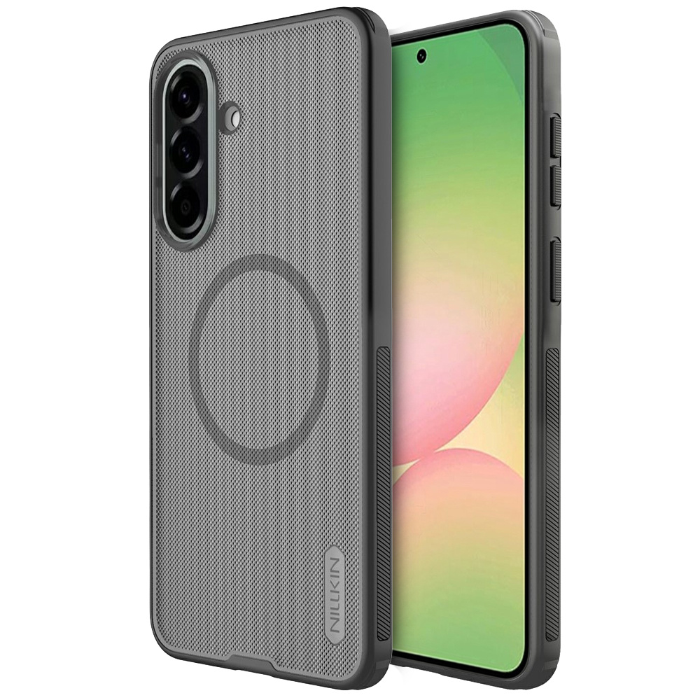 Nillkin Hülle Für Samsung Galaxy A57 5g, Frosted Shield, Mit Magsafe, Transparent/schwarz