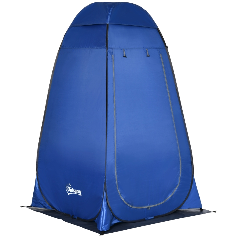 Pop-up-dusch-, Wc- Oder Umkleidezelt (inkl. Aufbewahrungstasche), Dunkelblau, 126 X 124 X 189 Cm