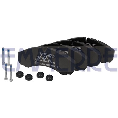 Em 960909 Emmerre Bremsbeläge Vorne/hinten Ohne Sensor