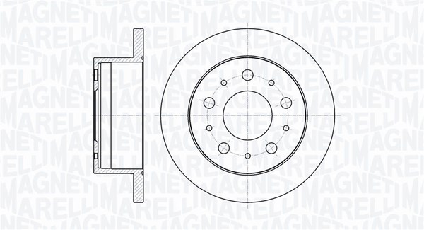 Mm Mbd0135 Magneti Marelli Bremsscheibe Hinten L/r