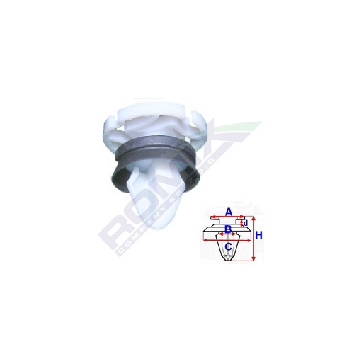 Polsterclip Citroën C4 I 04 Weiß