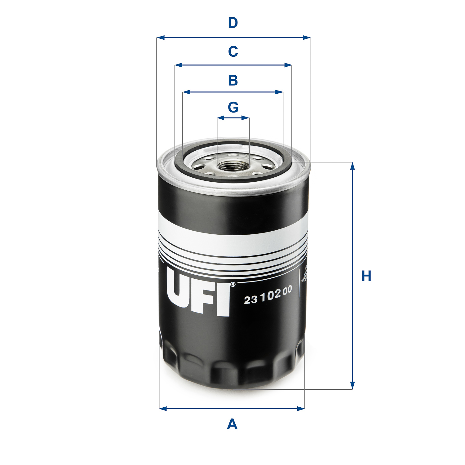Ufi 23.102.00 Ufi Ölfilter