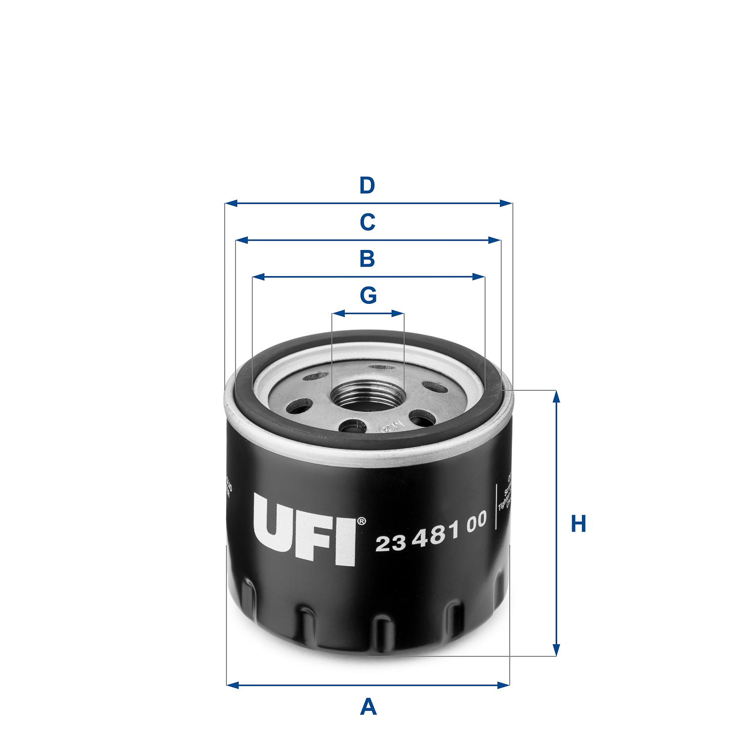 Ufi 23.481.00 Ufi Ölfilter Metall Niedrig