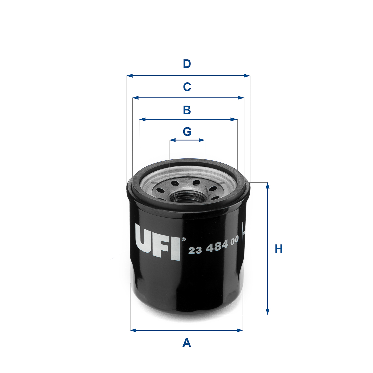 Ufi 23.484.00 Ufi Ölfilter