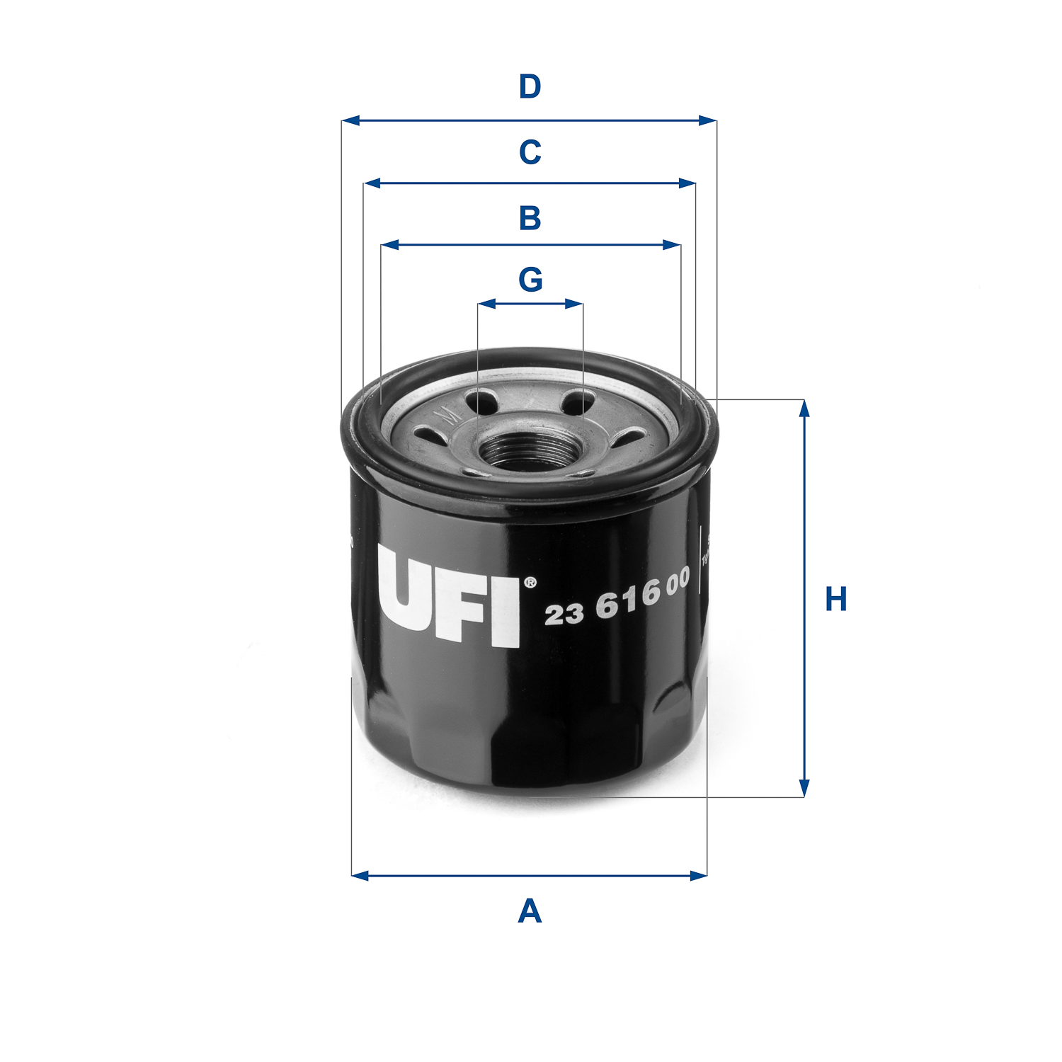 Ufi 23.616.00 Ufi Ölfilter