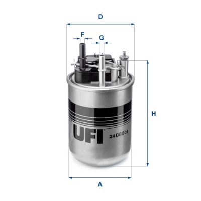 Ufi 24.080.01 Ufi Kraftstofffilter