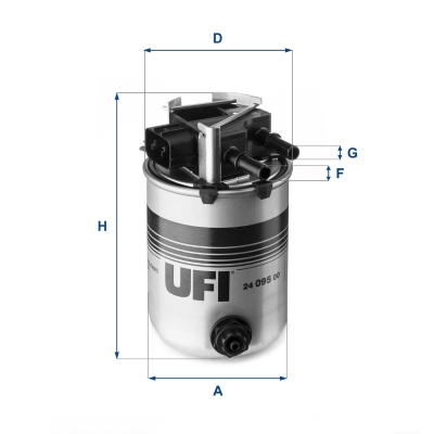 Ufi 24.095.00 Ufi Kraftstofffilter