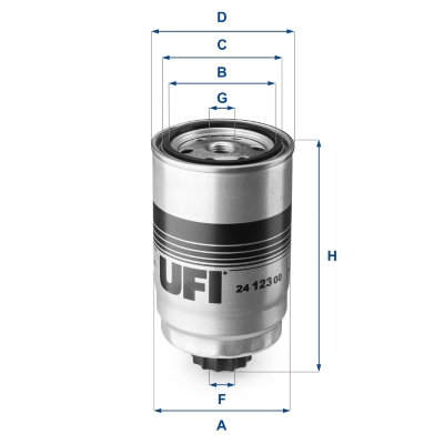 Ufi 24.123.00 Ufi Kraftstofffilter