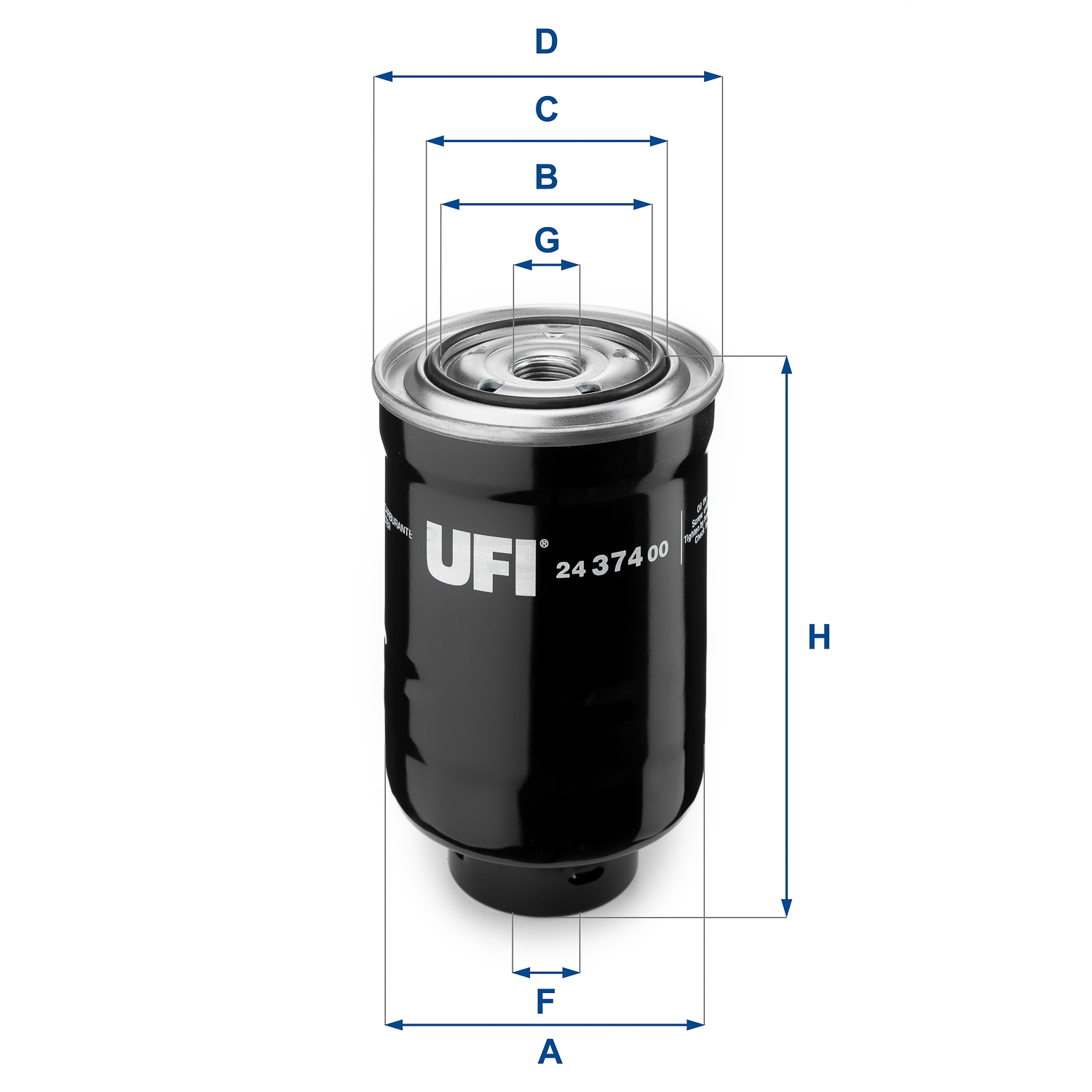 Ufi 24.374.00 Ufi Kraftstofffilter