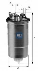 Ufi 24.428.00 Ufi Kraftstofffilter