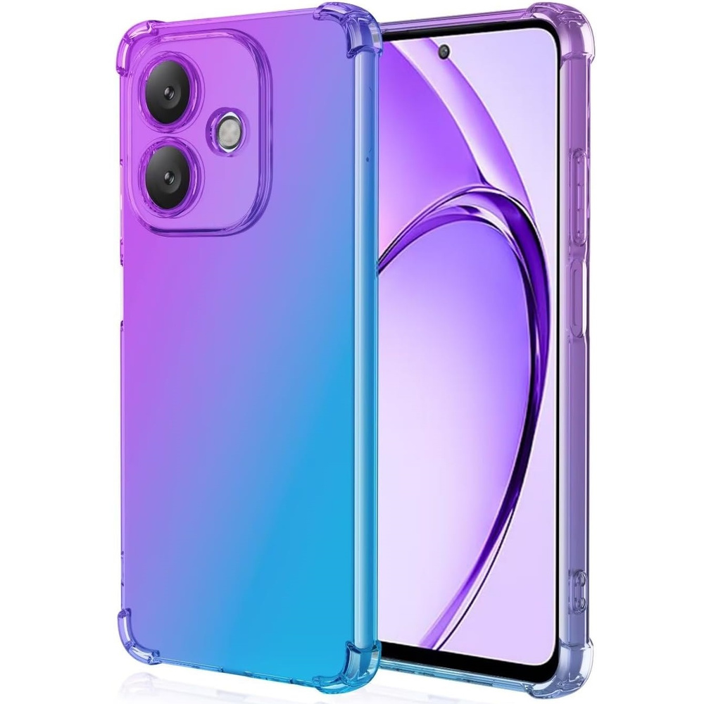 Fallfeste Schutzhülle Mit Farbverlauf Für Oppo A40 / Oppo A40m, Lila / Blau
