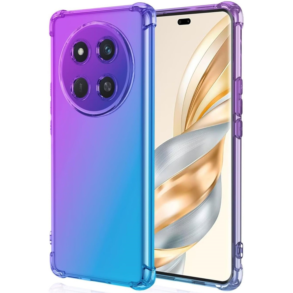 Honor Magic 7 Lite Gradient Dropproof Case, Lila/blau