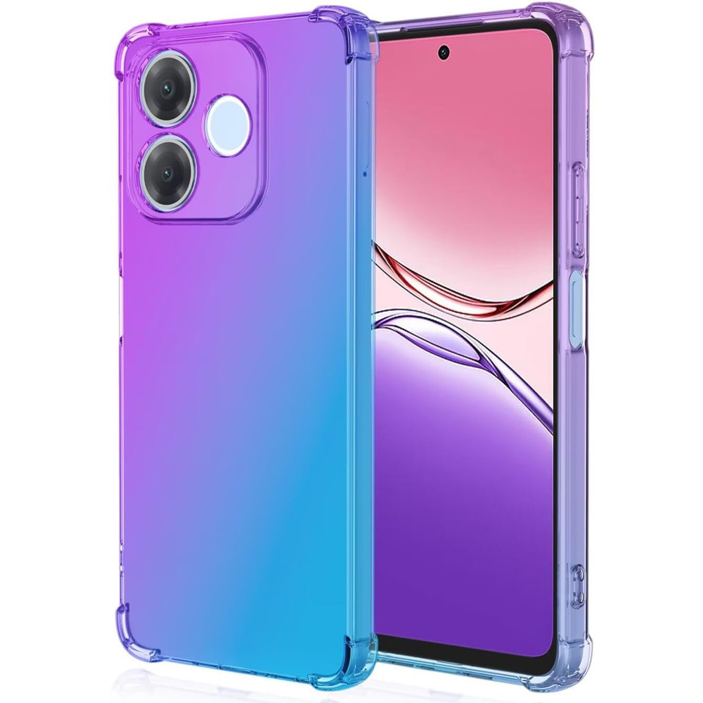 Oppo A5 Pro 5g Farbverlauf-schutzhülle, Lila/blau