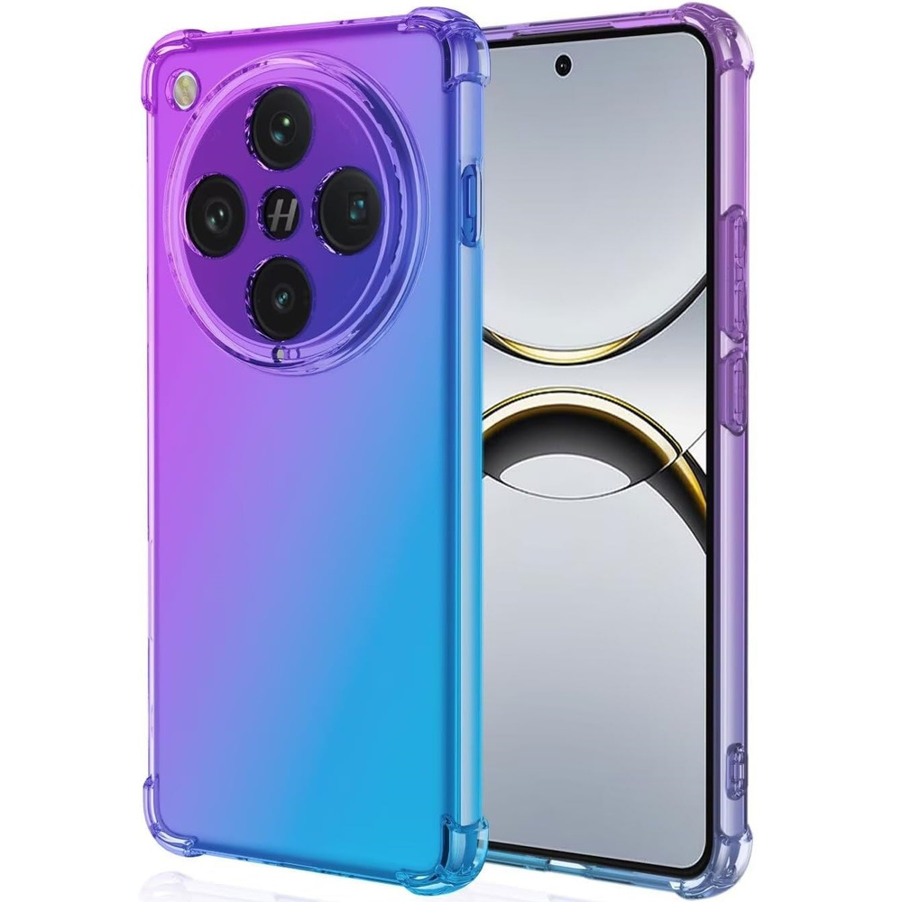 Fallfeste Schutzhülle Mit Farbverlauf Für Oppo Find X8 Pro, Lila/blau