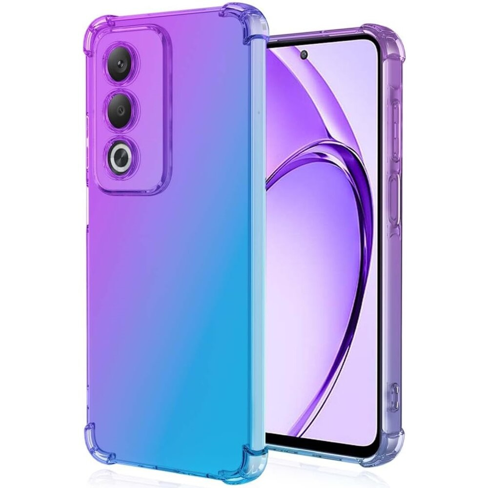 Oppo A80 Farbverlauf-schutzhülle, Lila/blau