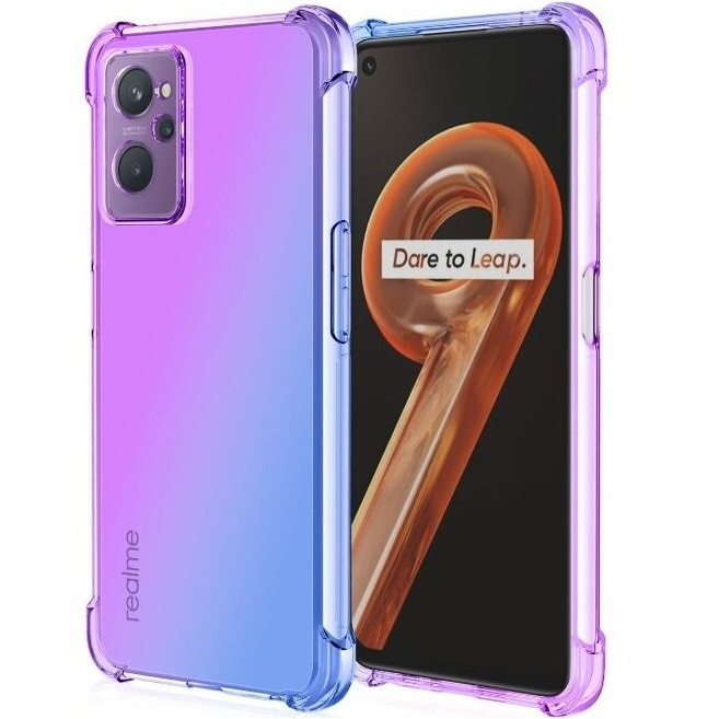 Fallfeste Schutzhülle Mit Farbverlauf Für Oppo A98 5g, Lila/blau