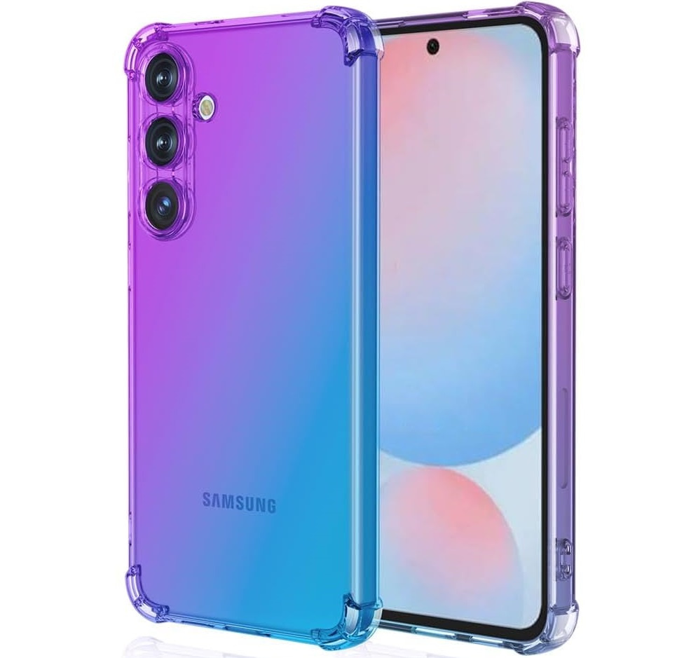 Fallfeste Schutzhülle Mit Farbverlauf Für Samsung Galaxy A56 5g, Lila/blau