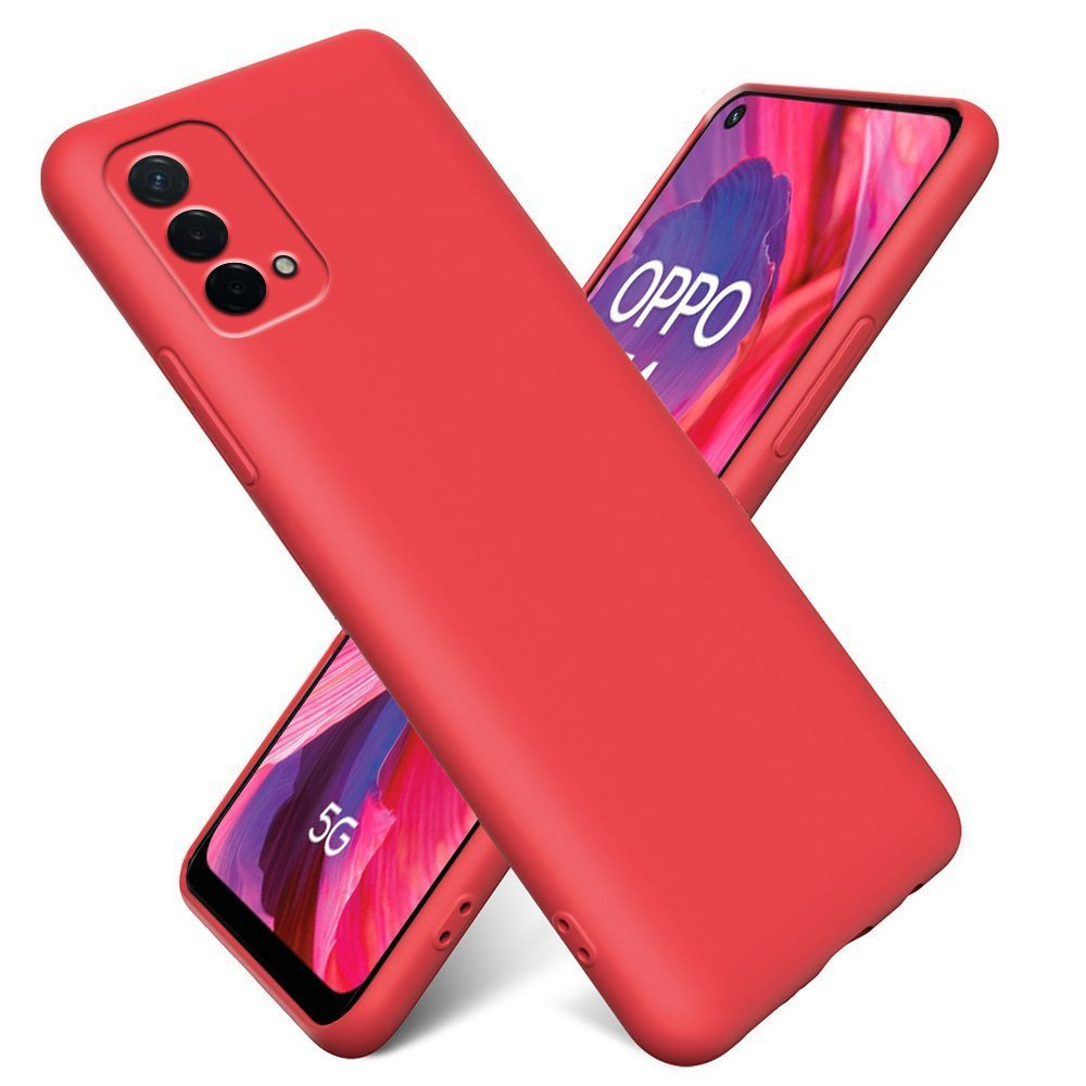 Schutzhülle Für Oppo A54 5g / A74 5g / A93 5g, Silikon Lite, Rot
