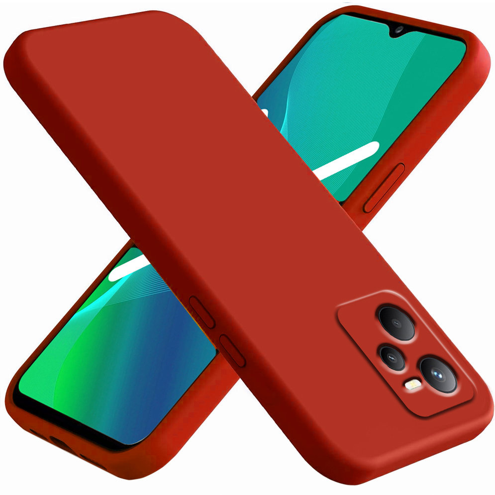 Realme C35 Hülle, Silikon Lite, Rot