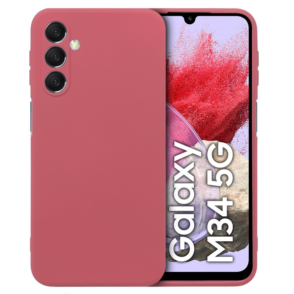 Schutzhülle Für Samsung Galaxy M34 5g, Silikon Lite, Rot