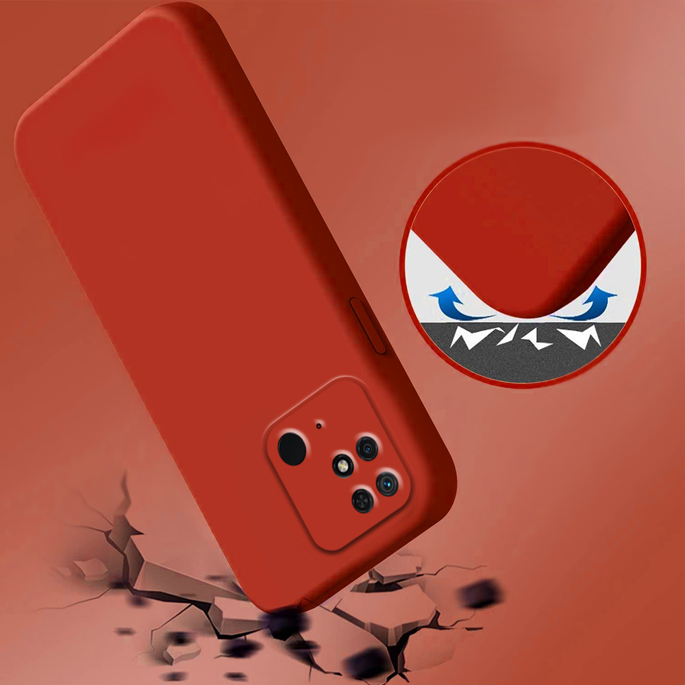 Hülle Für Xiaomi Redmi 10c, Silikon Lite, Rot