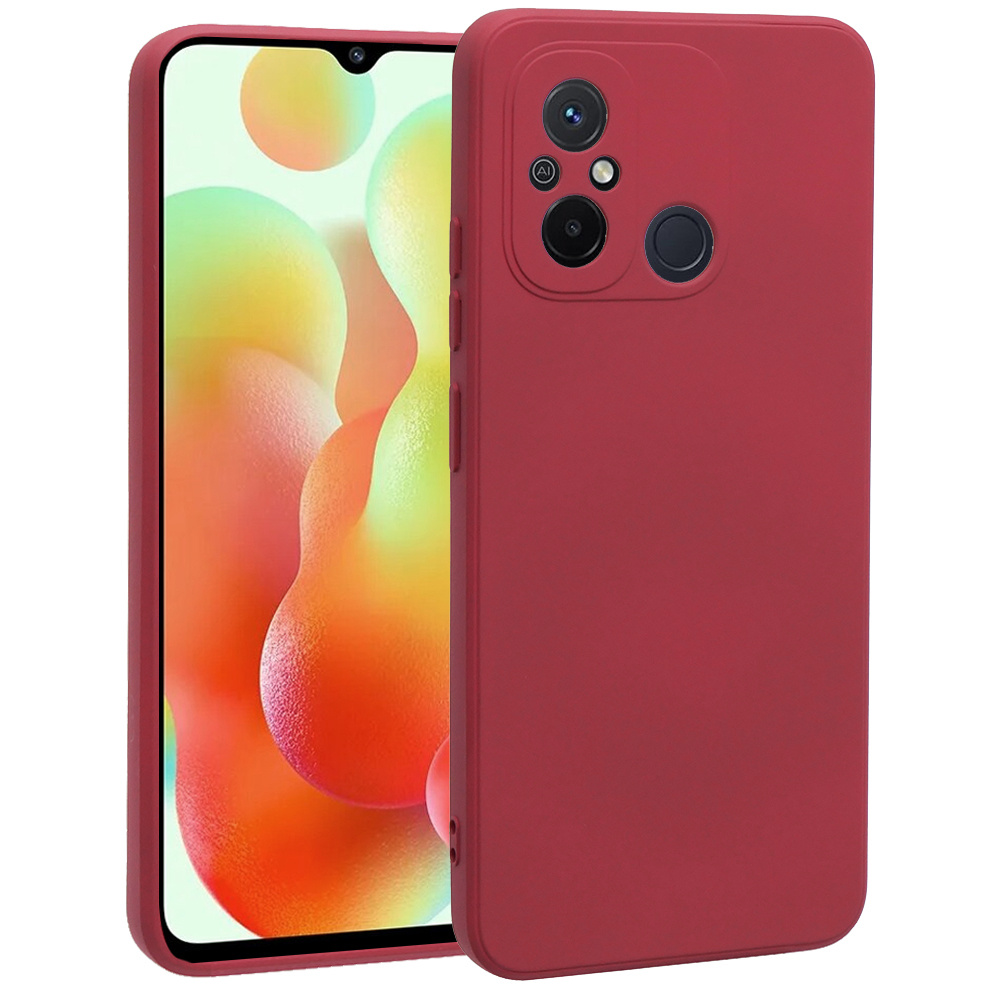 Hülle Für Xiaomi Redmi 12c, Silikon Lite, Rot