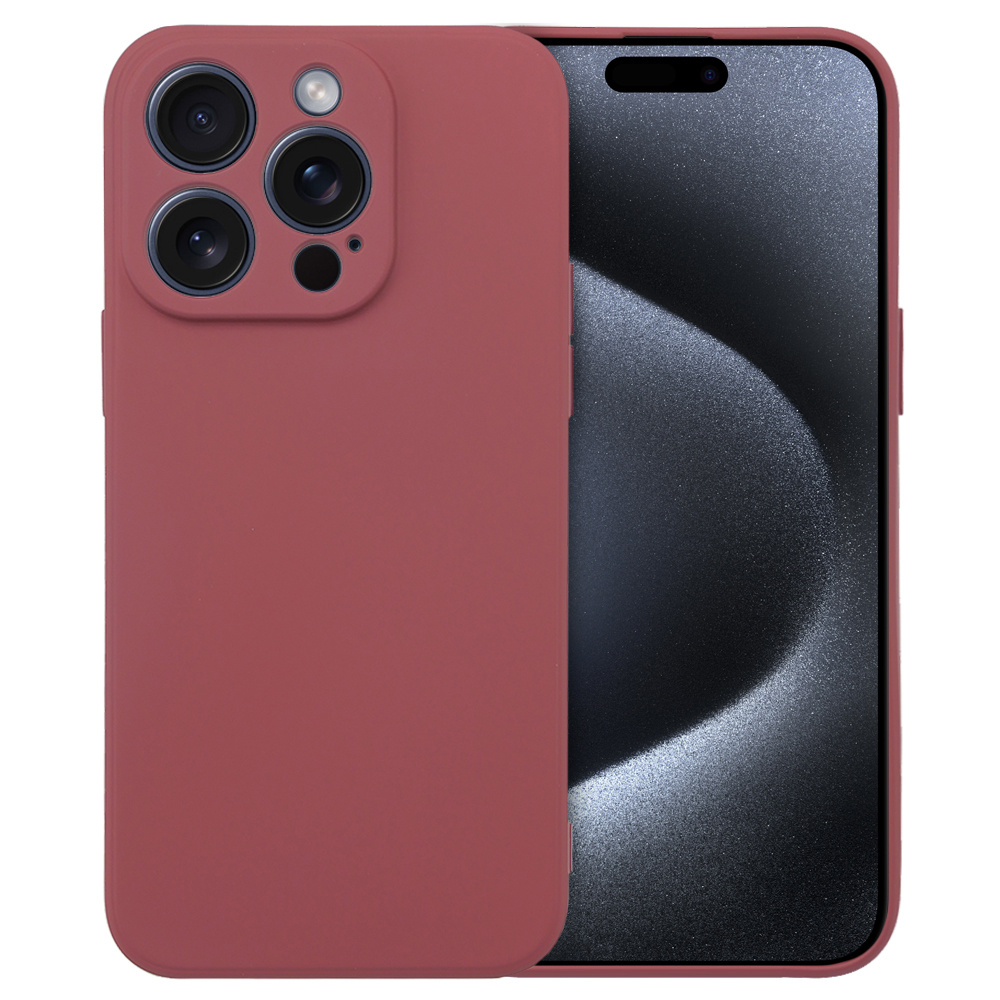 Hülle Für Iphone 15 Pro Max, Silikon Lite, Rot