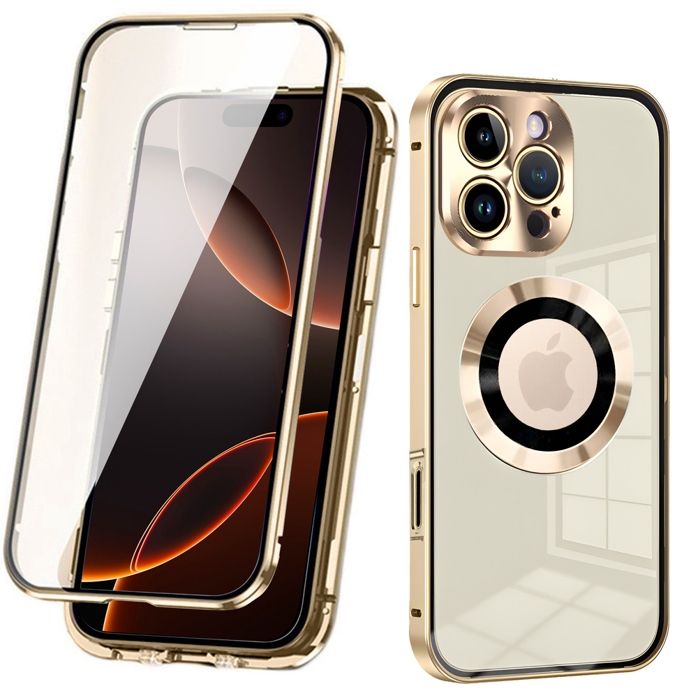 Iphone 16 Pro Hülle, Dualglas, Magsafe, Gold